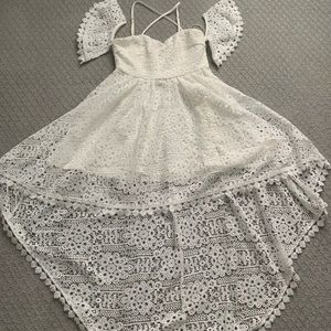 Two sisters ivory lace dress size Australian 10